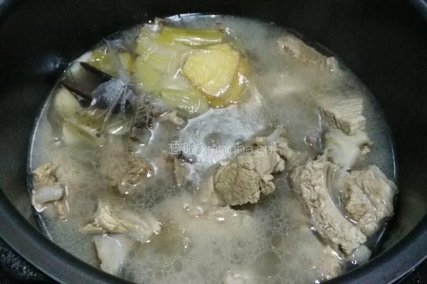 排骨榛蘑炖粉条的做法图解6