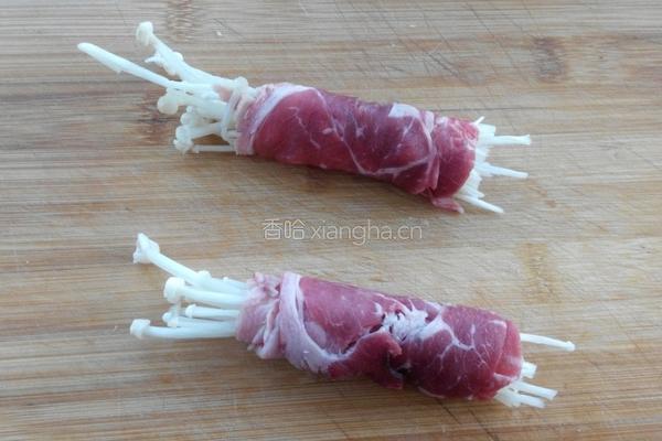 肥牛金针菇卷的做法图解3
