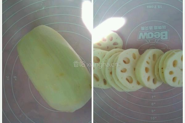 黑心藕片的做法图解1