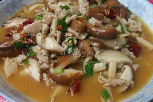 辣椒炒香菇肉的做法图解6