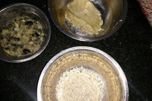香蕉皮蛋燕麦酥、香蕉燕麦酥的做法图解1