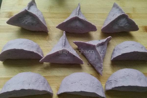 紫薯粉腊肉饺的做法图解10