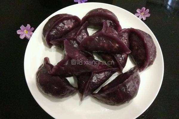 紫薯粉腊肉饺的做法图解13