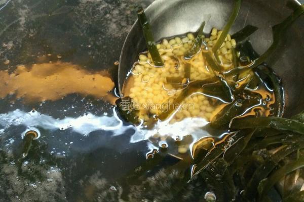 绿豆海带糖水的做法图解2