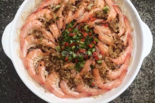 蒜蓉粉丝蒸虾的做法图解12