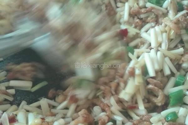 韭黄炒肉丝的做法图解11