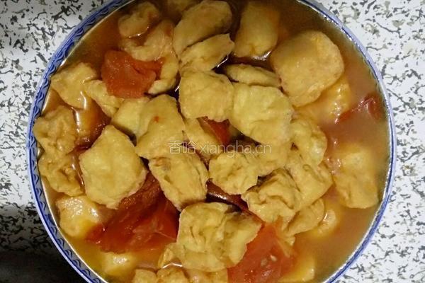 番茄焖豆泡的做法图解4