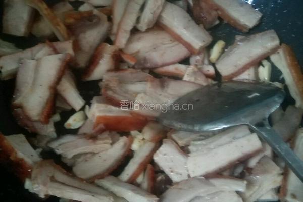 烧肉炒莴笋的做法图解4