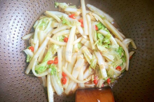 酸辣大白菜的做法图解5