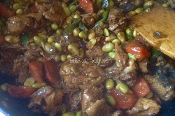 毛豆烧鸡的做法图解9