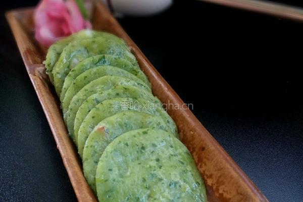 芹菜叶虾仁饼的做法图解9
