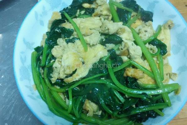 菠菜炒鸡蛋的做法图解8