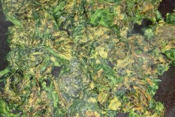 煎鸡蛋菠菜的做法图解8