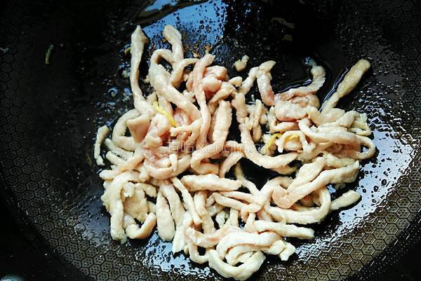 藕丝炒肉段的做法图解8