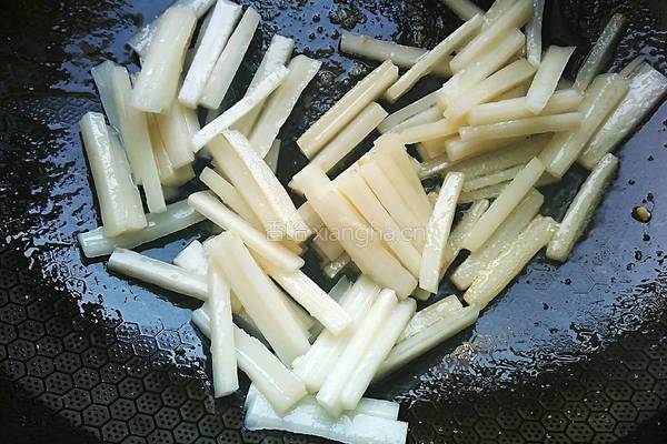 藕丝炒肉段的做法图解10