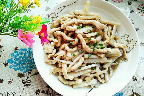 藕丝炒肉段的做法图解17