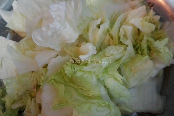 耗油香菇白菜的做法图解2