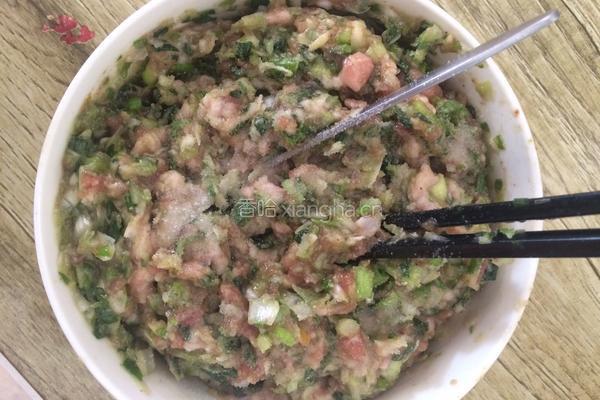 猪肉大葱饺子的做法图解3