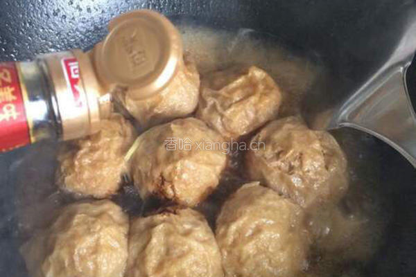 油面筋酿肉的做法图解7