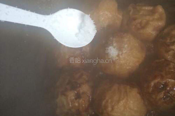 油面筋酿肉的做法图解8