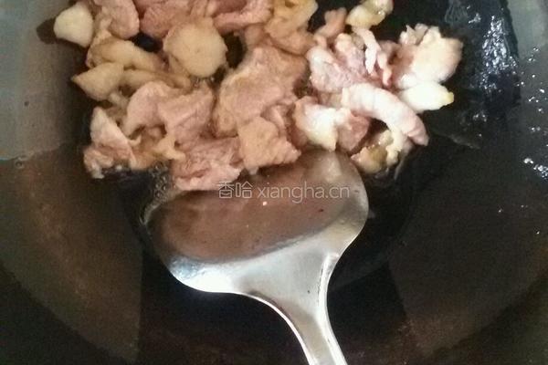 香菜粉皮炒肉丝的做法图解5