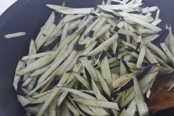 炒茄条的做法图解4