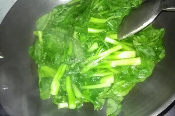 清炒菜心的做法图解1