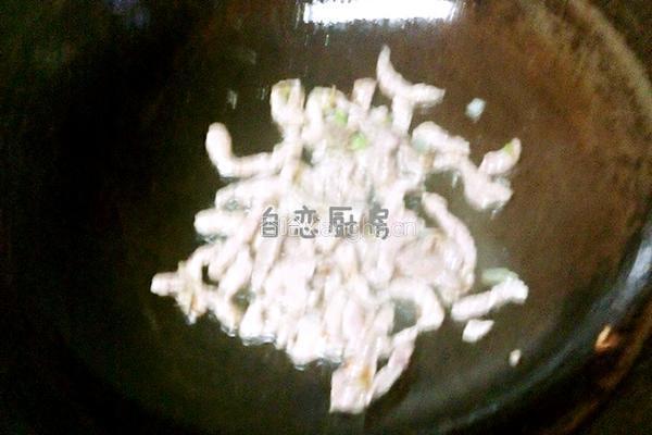 肉丝炒洋姜的做法图解4