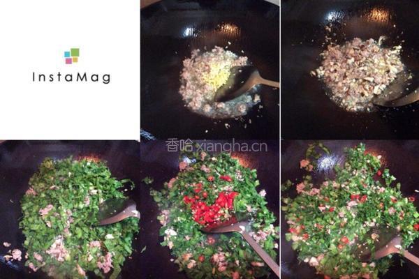 雪里红炒肉沫的做法图解3