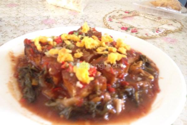 番茄汁泡菜豆腐酿的做法图解4