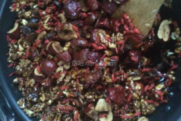 核桃芝麻红枣阿胶糕的做法图解7