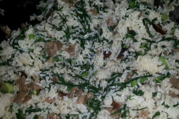 牛肉芥兰炒饭的做法图解7