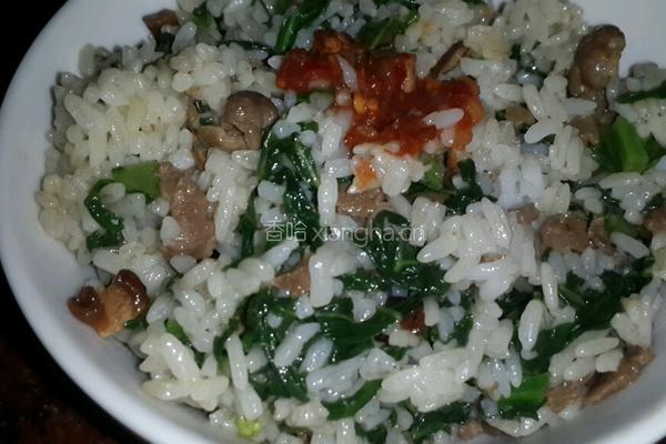 牛肉芥兰炒饭的做法图解8