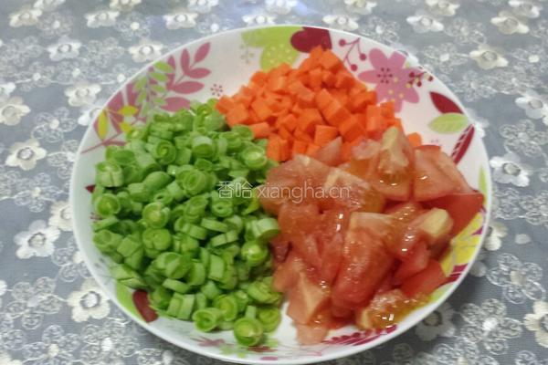 素菜打卤面的做法图解1
