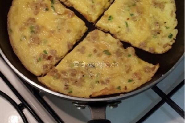 肉碎鸡蛋饼的做法图解6