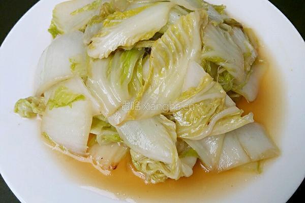 醋溜白菜的做法图解5