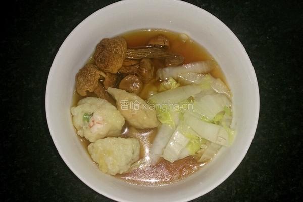 薯米云吞牛肝菌红薯面(虾仁)