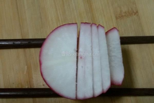 菊花萝卜的做法图解3