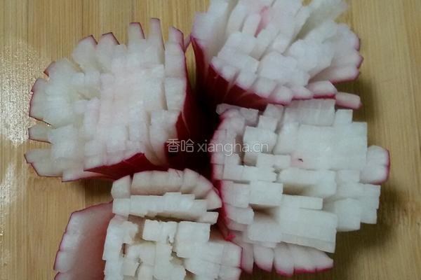 菊花萝卜的做法图解5