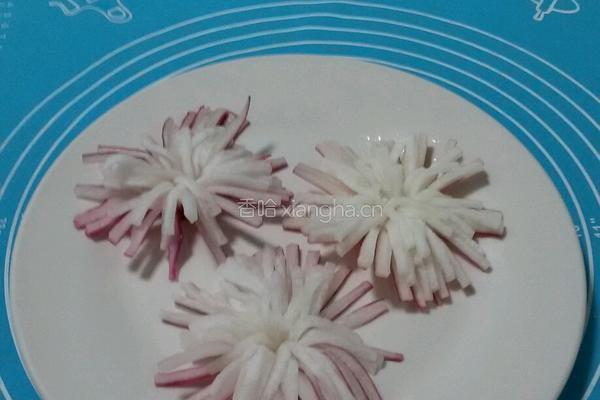 菊花萝卜的做法图解9