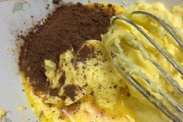 杏仁可可粉饼干的做法图解4