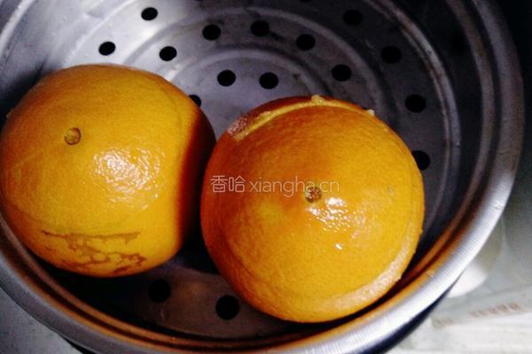 甜橙蒸蛋的做法图解4