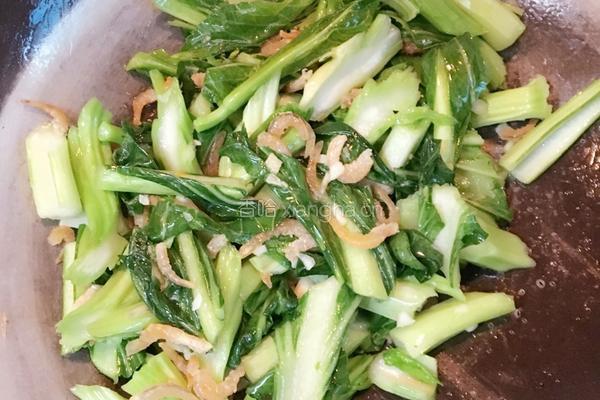 虾仁炒菜心的做法图解6