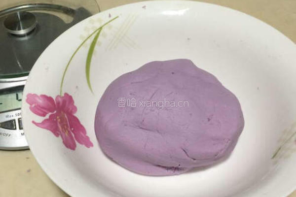 紫薯糯米椰丝饼的做法图解3