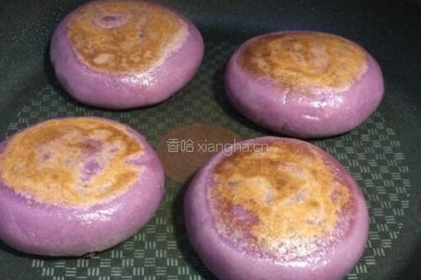 紫薯糯米椰丝饼的做法图解13
