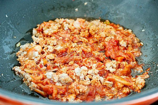 肉末泡菜豆腐的做法图解5
