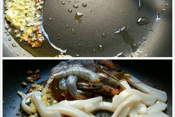 意大利面(青酱白兰地海鲜通心面)的做法图解7
