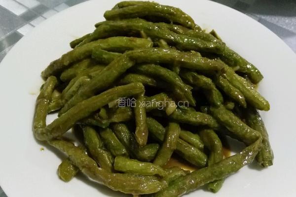 麻酱烧豆角的做法图解6