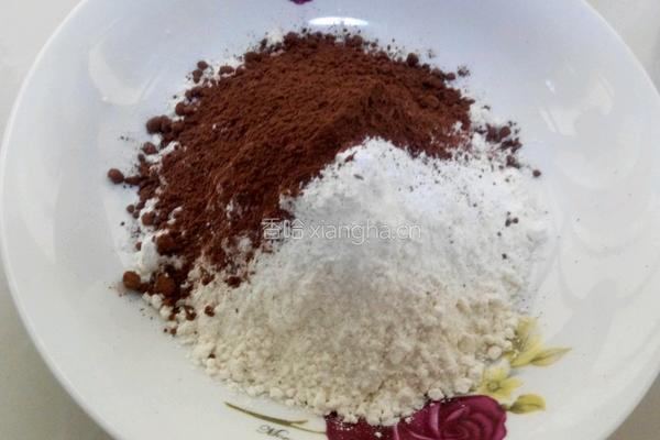 巧克力可可小熊饼干的做法图解2