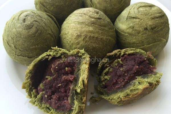 抹茶豆沙酥的做法图解14